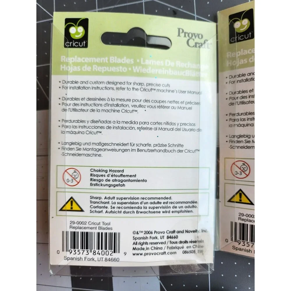 Provo Craft Cricut Replacement Blades and small scrapper B3